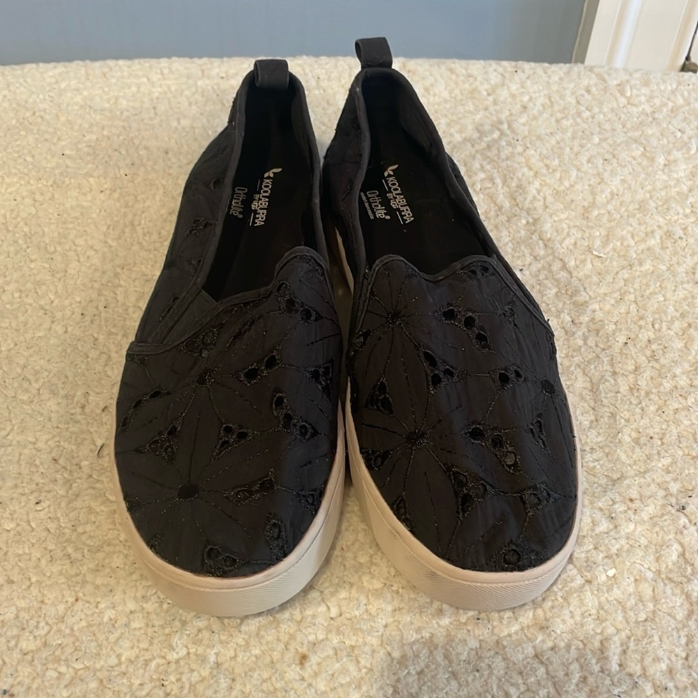 Koolaburra Women's Black Slip-On Sneakers